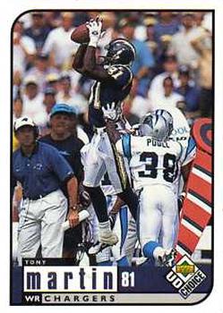 Tony Martin San Diego Chargers 1998 Upper Deck Collector's Choice NFL #157